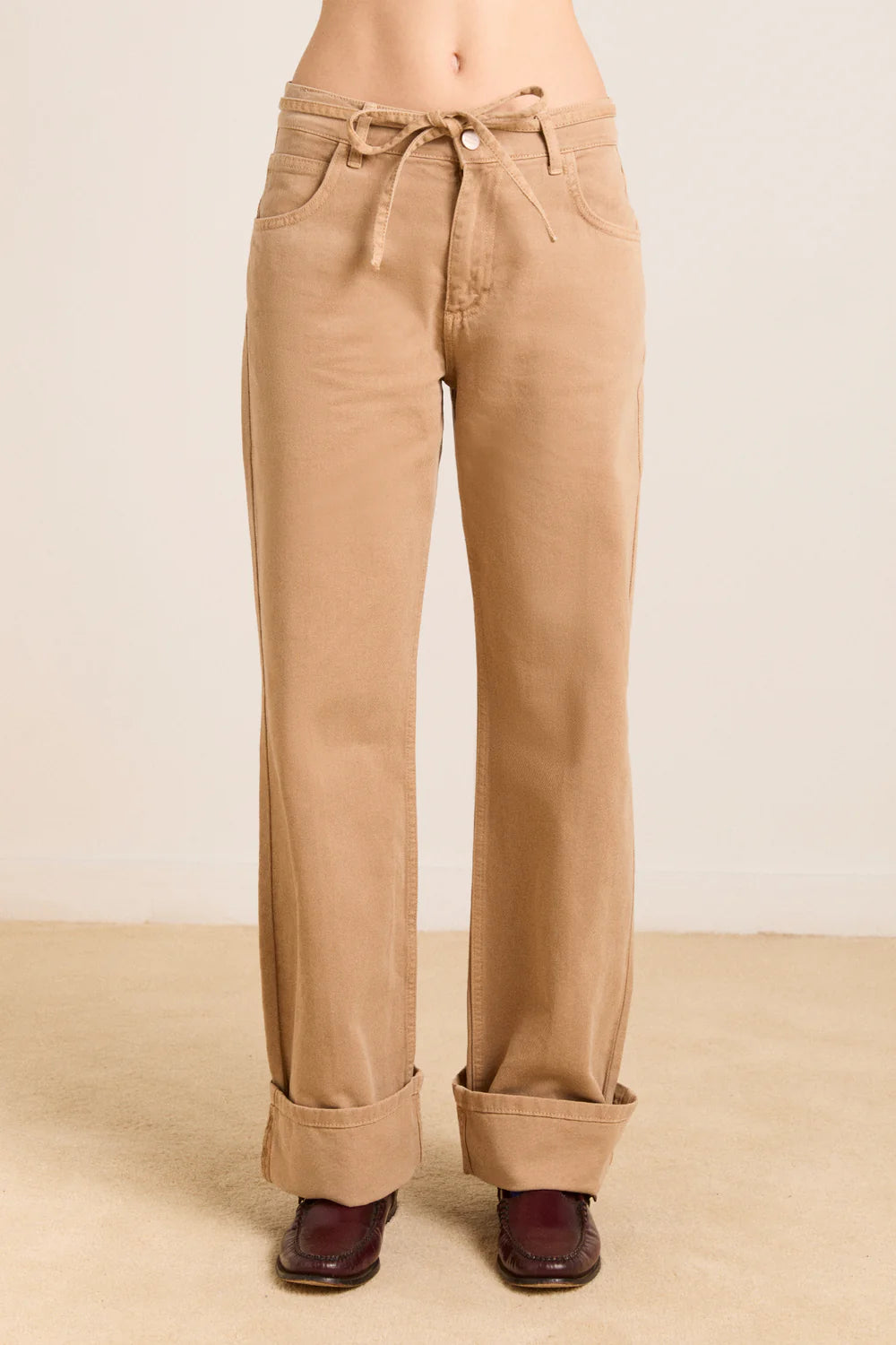 Damson Madder – Sylvie Jeans in Tan Wash