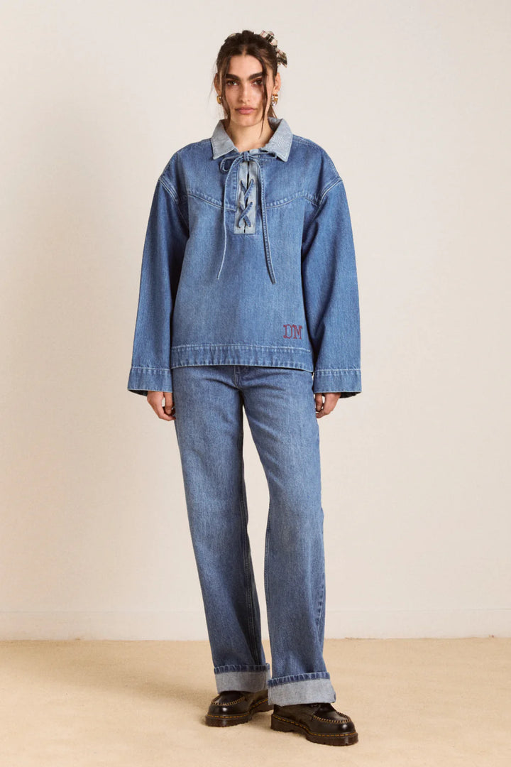 Damson Madder – Sylvie Jeans in Bayou Wash