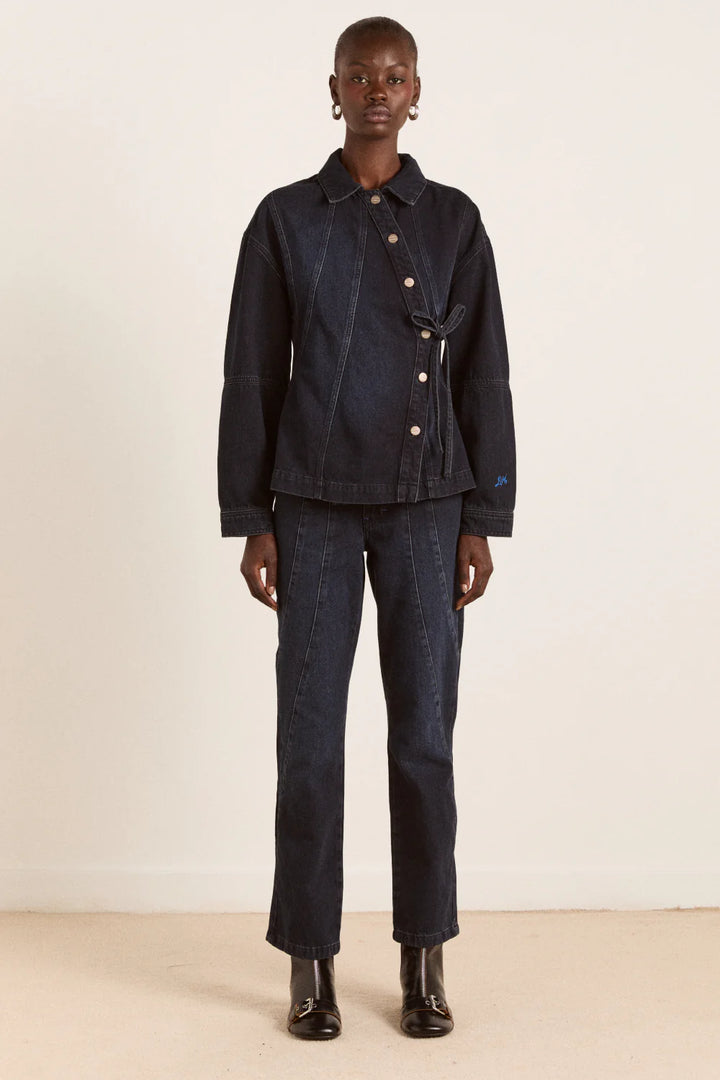 Damson Madder – Juli Wavy Seam Jeans in Blue