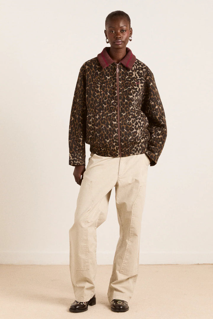 Damson Madder – Pixie Bomber in Leopard