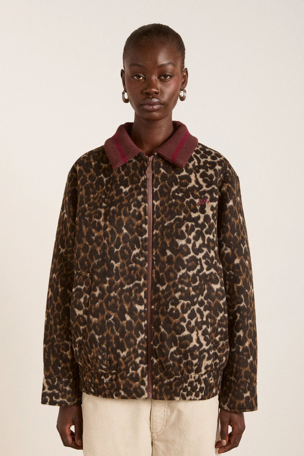 Damson Madder – Pixie Bomber in Leopard