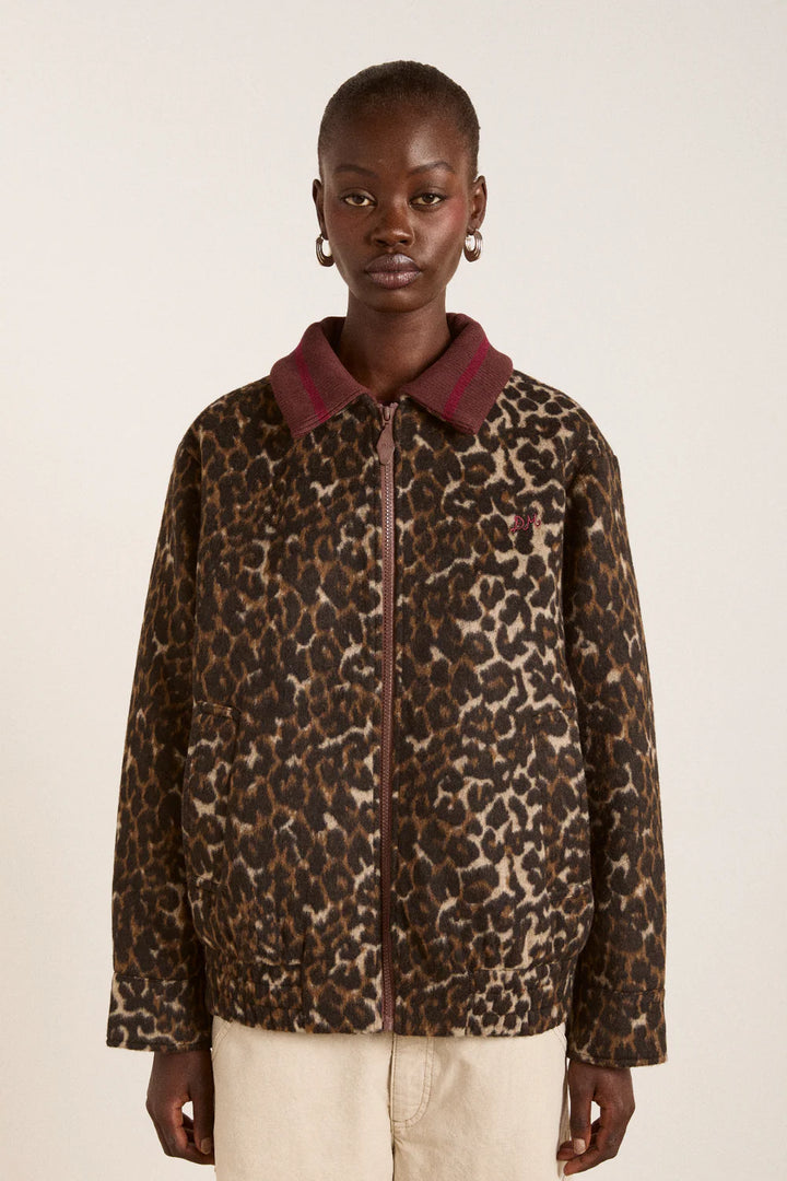 Damson Madder – Pixie Bomber in Leopard