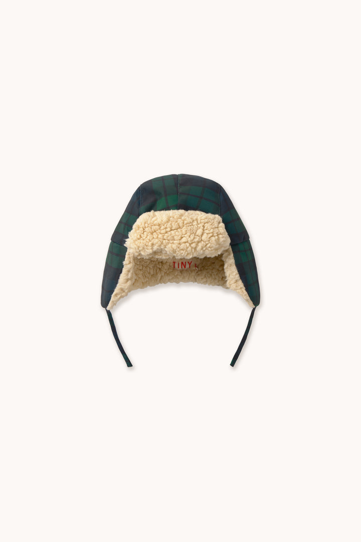 Tiny Cottons – Green Check Chapka