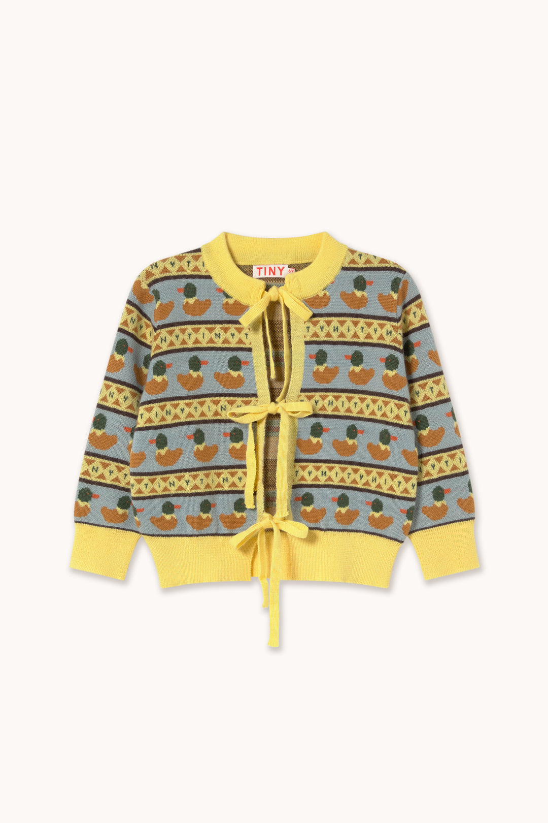 Tiny Cottons – Ducks Tie Cardigan