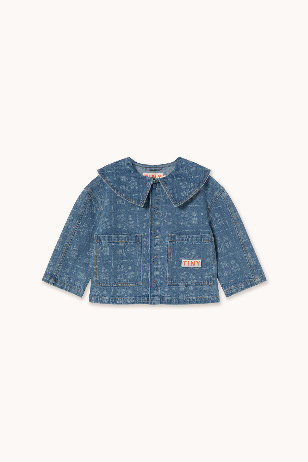 Tiny Cottons – Dots & Flowers Denim Jacket