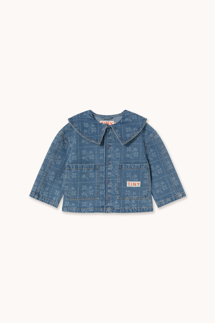 Tiny Cottons – Dots & Flowers Denim Jacket
