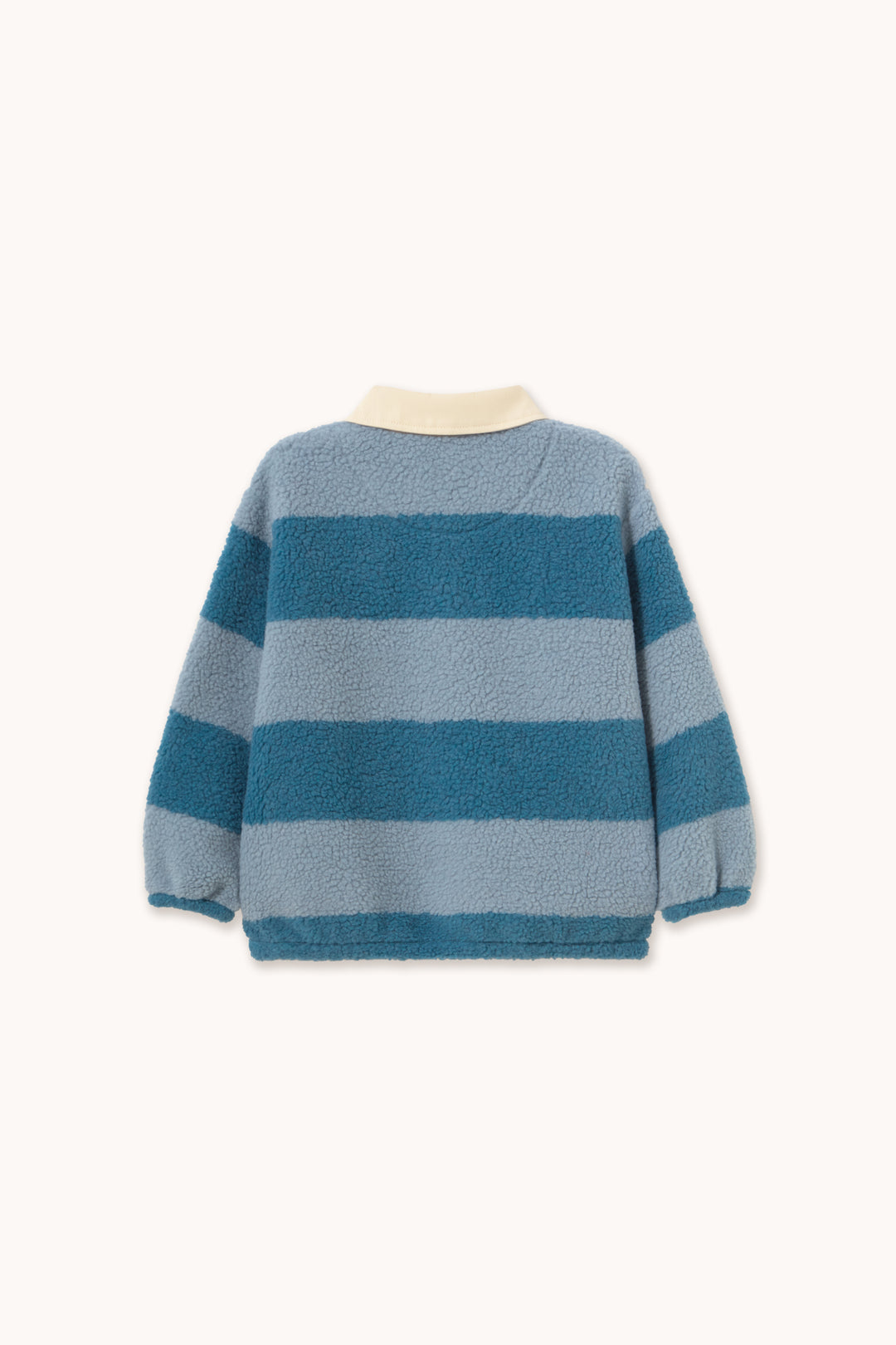 Tiny Cottons – Blue Stripes Sherpa Collared Sweatshirt