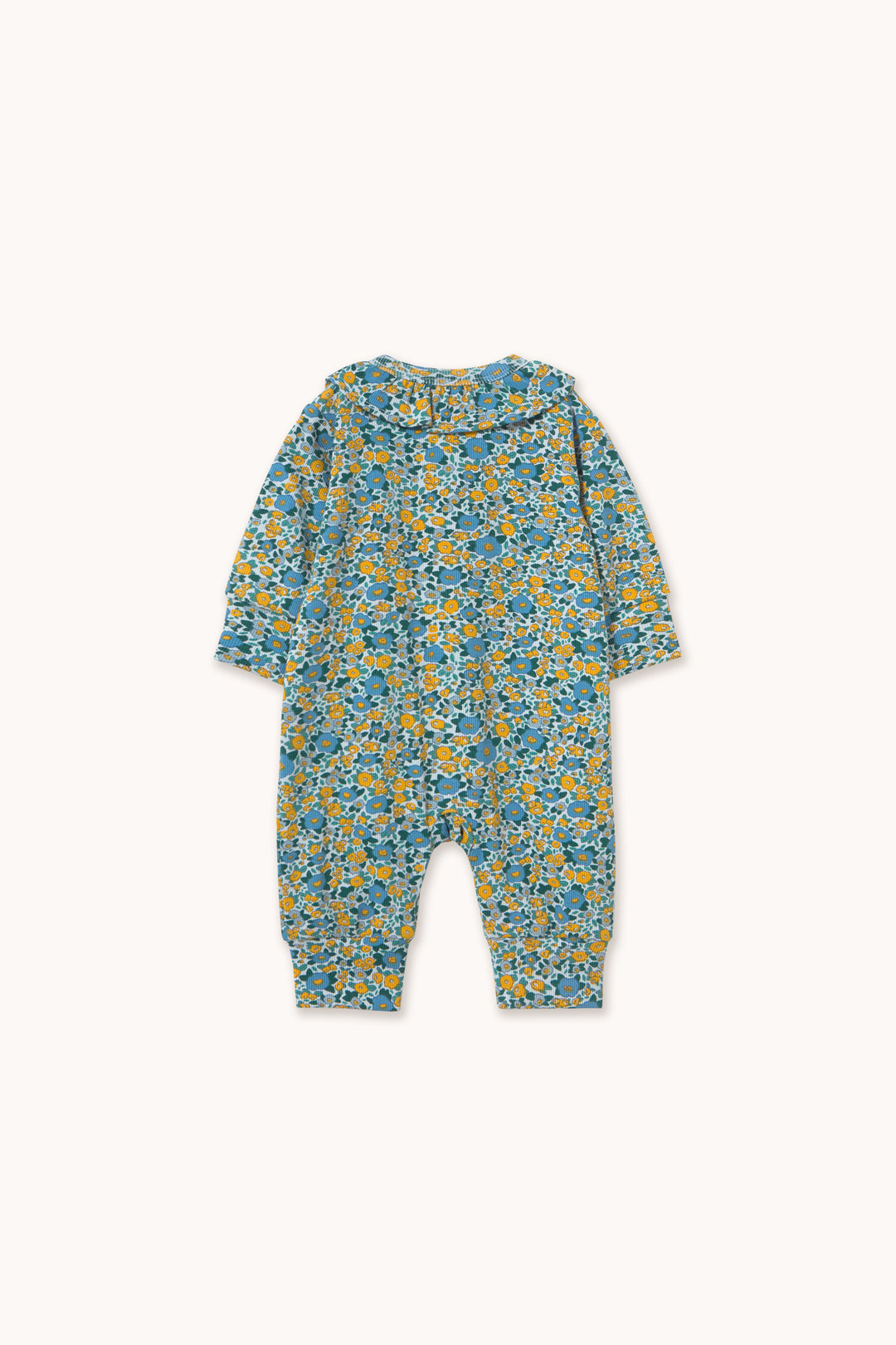 Tiny Cottons – Flower Pattern Rib One-Piece
