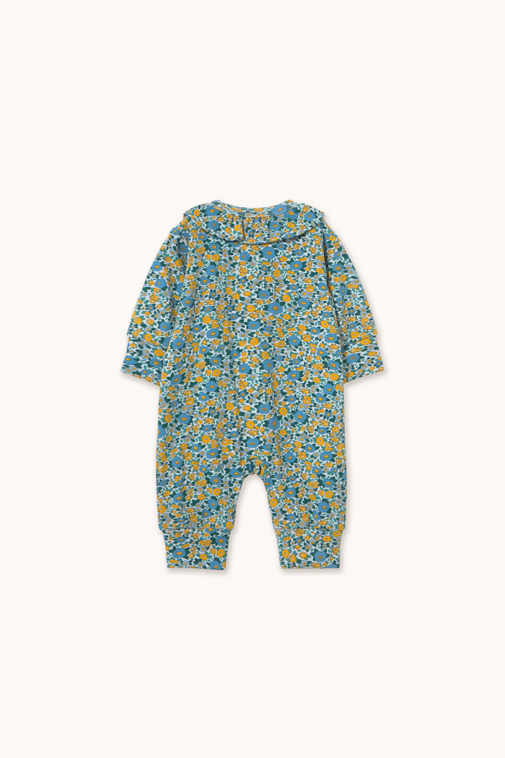 Tiny Cottons – Flower Pattern Rib One-Piece
