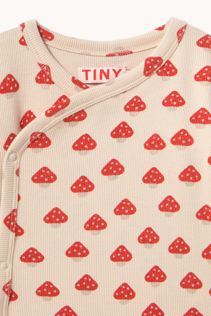 Tiny Cottons – Mini Mushroom Ribbed Crossbody Onesie