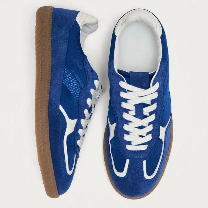 ALOHAS - Rife Leather Sneaker in Blue Leather