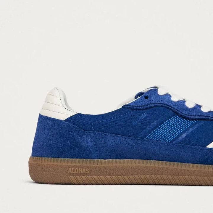 ALOHAS - Rife Leather Sneaker in Blue Leather