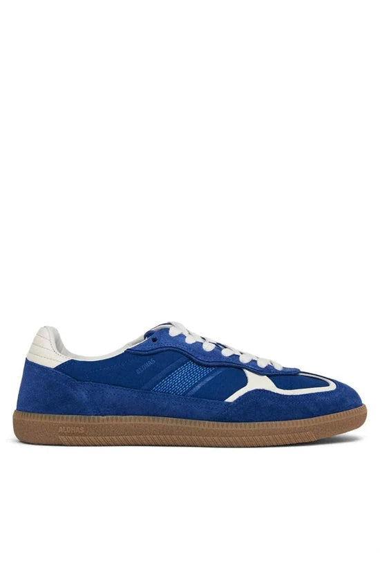 ALOHAS - Rife Leather Sneaker in Blue Leather