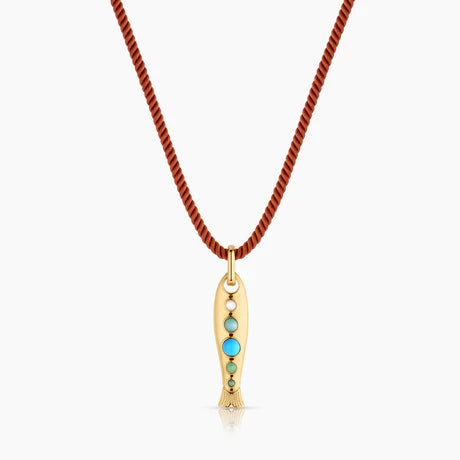 Thatch – Amalfi Fish Silk Cord Necklace