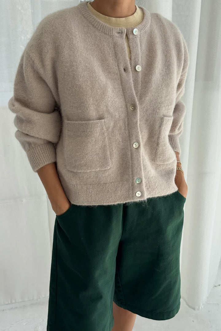 Le Bon Shoppe - Amelie Alpaca Cardigan in Smoke