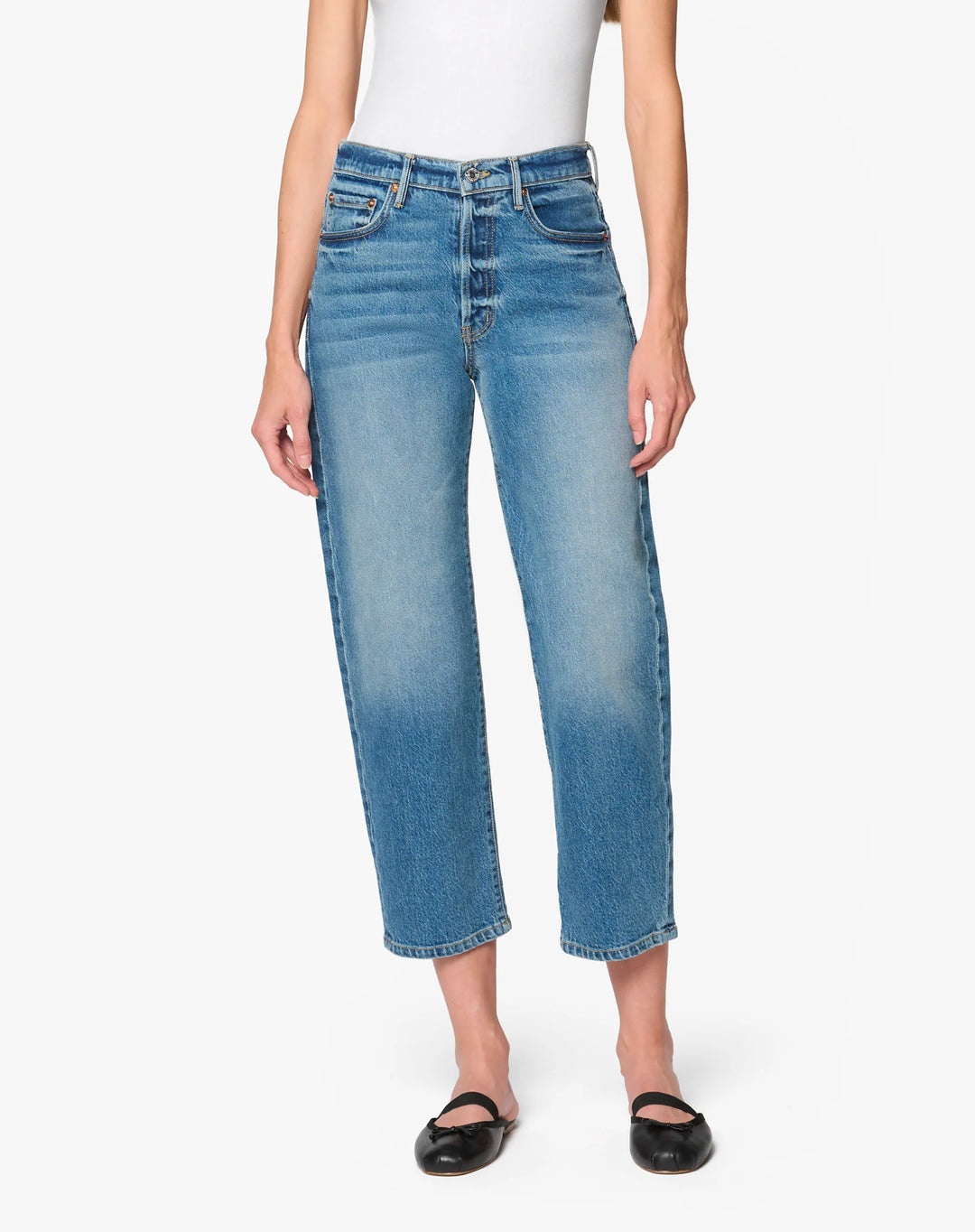 Betro Simone – Ellen Barrel Leg Jeans in Nova Wash