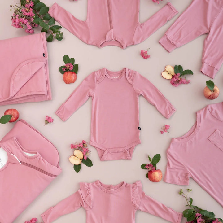Kyte Baby - Long Sleeve Bodysuit in Apple Blossom