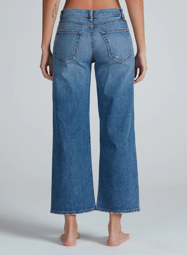 ASKK NY – Mid Rise Crop Wide Leg in Clean Venice