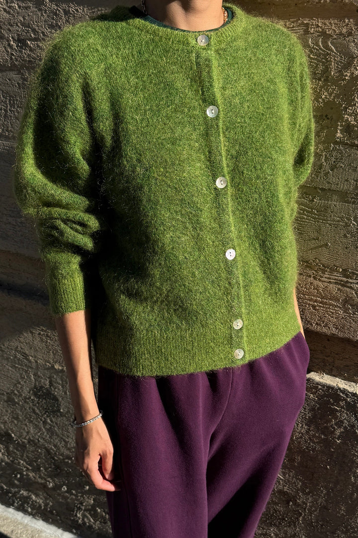 Le Bon Shoppe - Ayla Mohair Cardigan in Artichoke