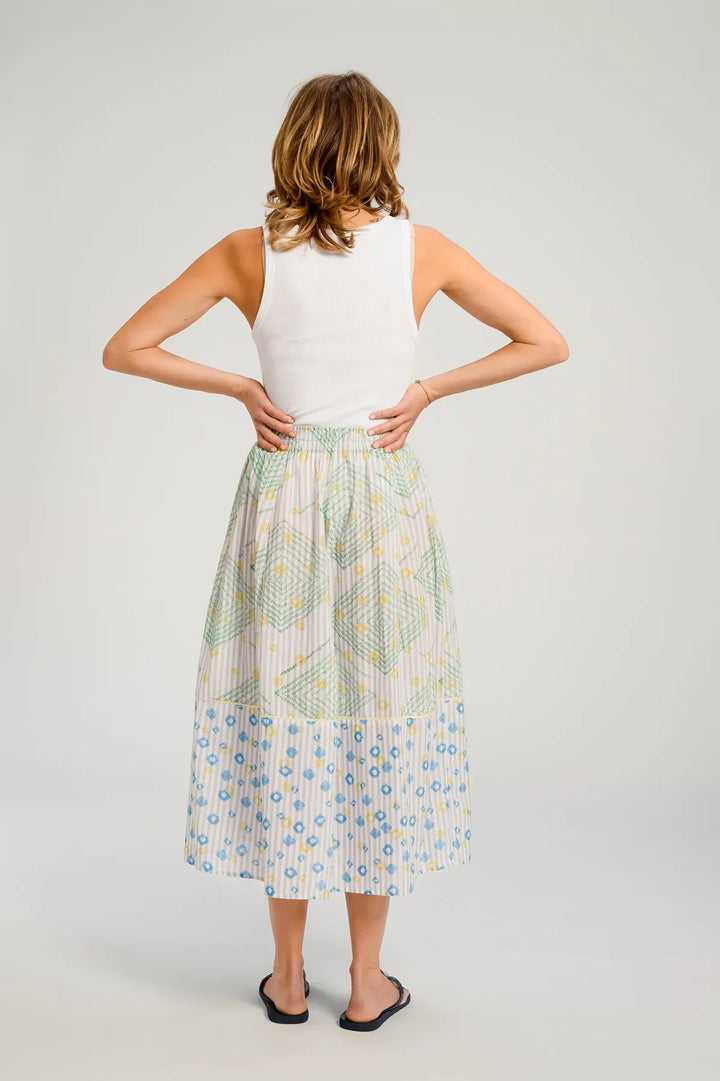 V De Vinster – Baya Skirt in Lemon Flori