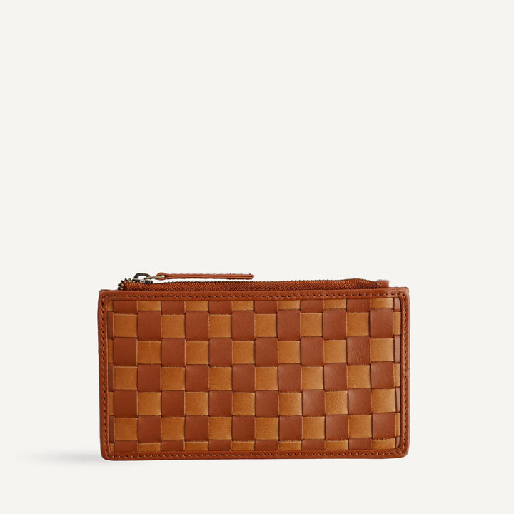 Bembien – Odin Card Case in Copper x Sienna Check