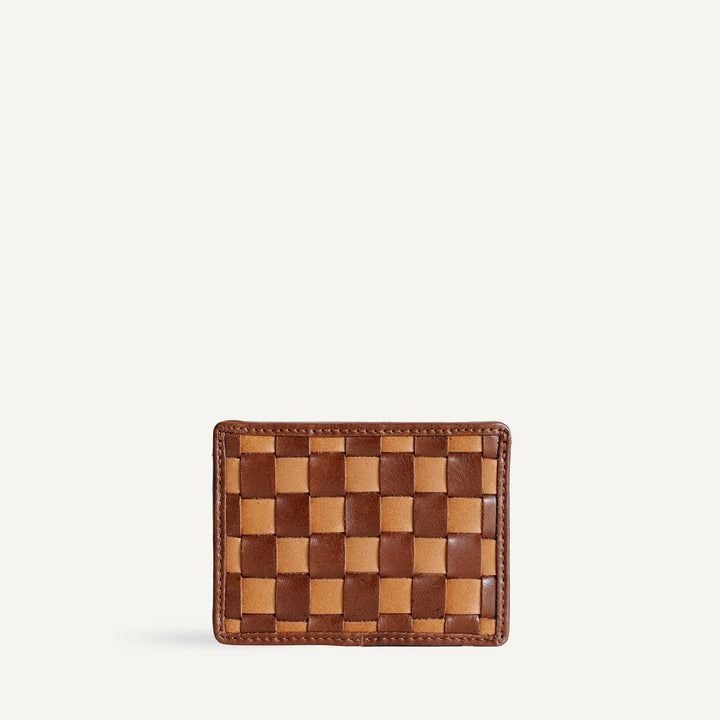 Bembien - Nico Card Case in Copper x Sienna Check