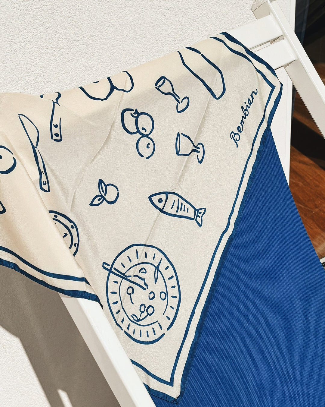 Bembien - Tableau Scarf in Blue