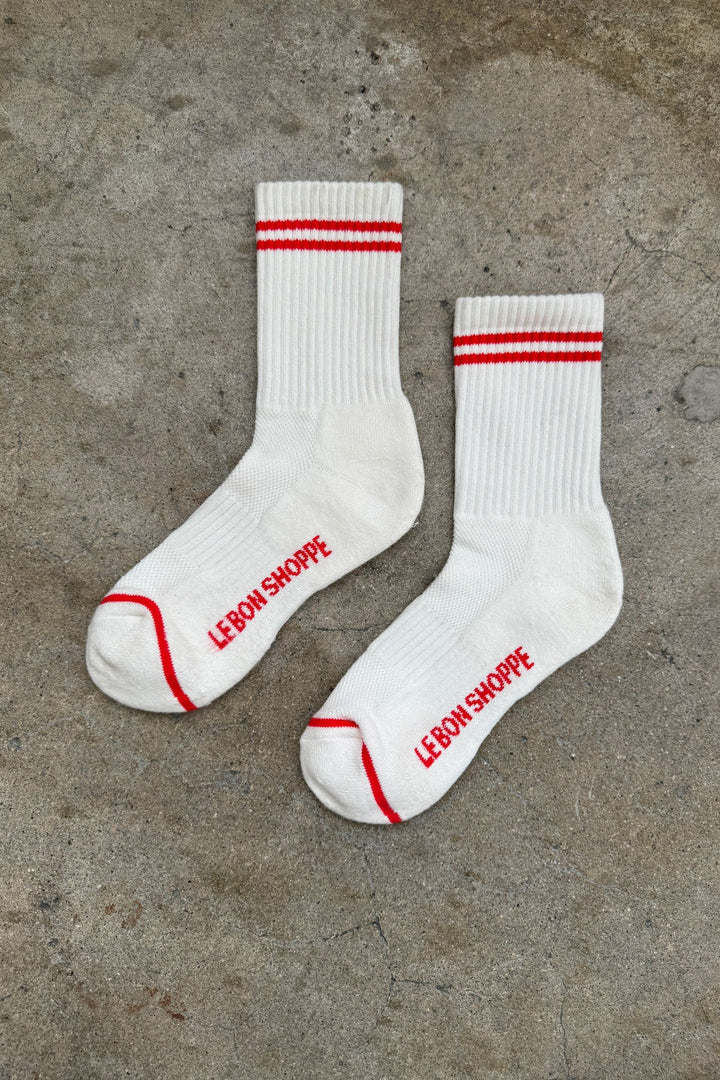 Le Bon Shoppe - Boyfriend Socks in Clean White