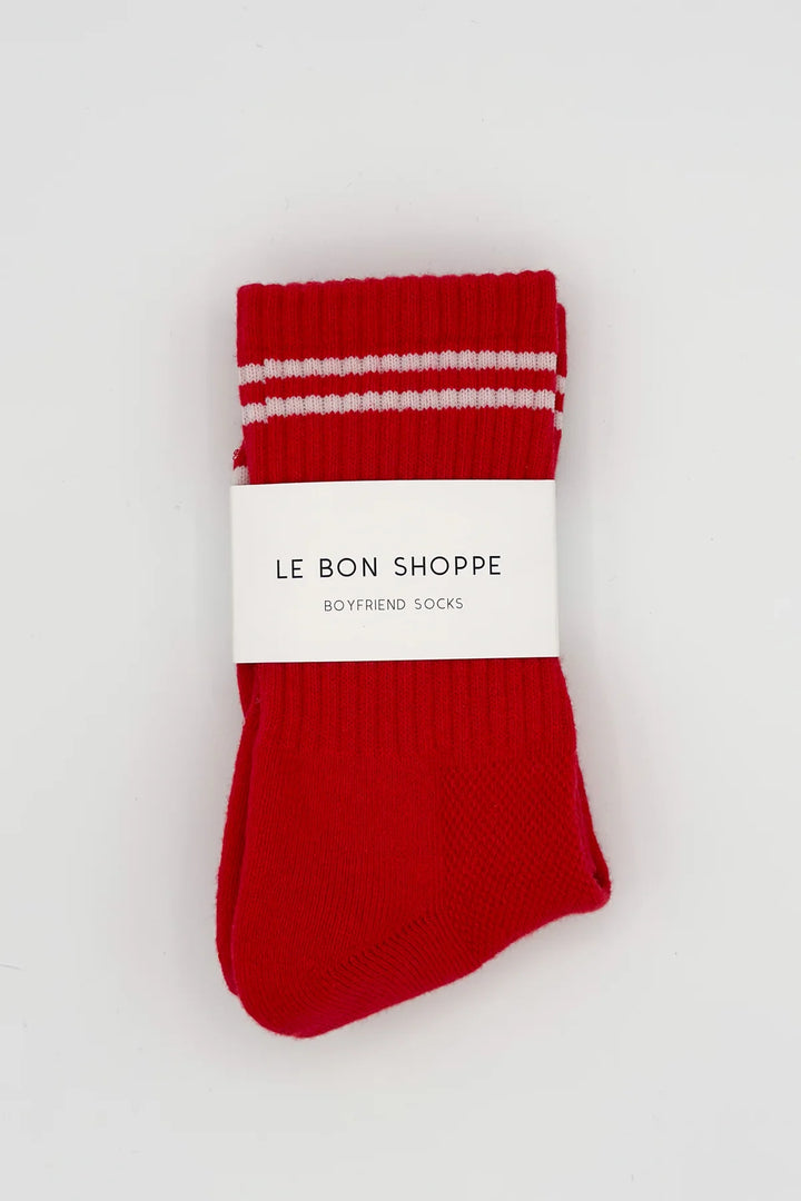 Le Bon Shoppe - Boyfriend Socks in Red