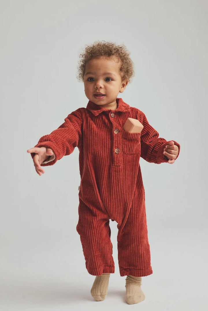 Cozmo- Blai Corduroy Jumpsuit in Ginger