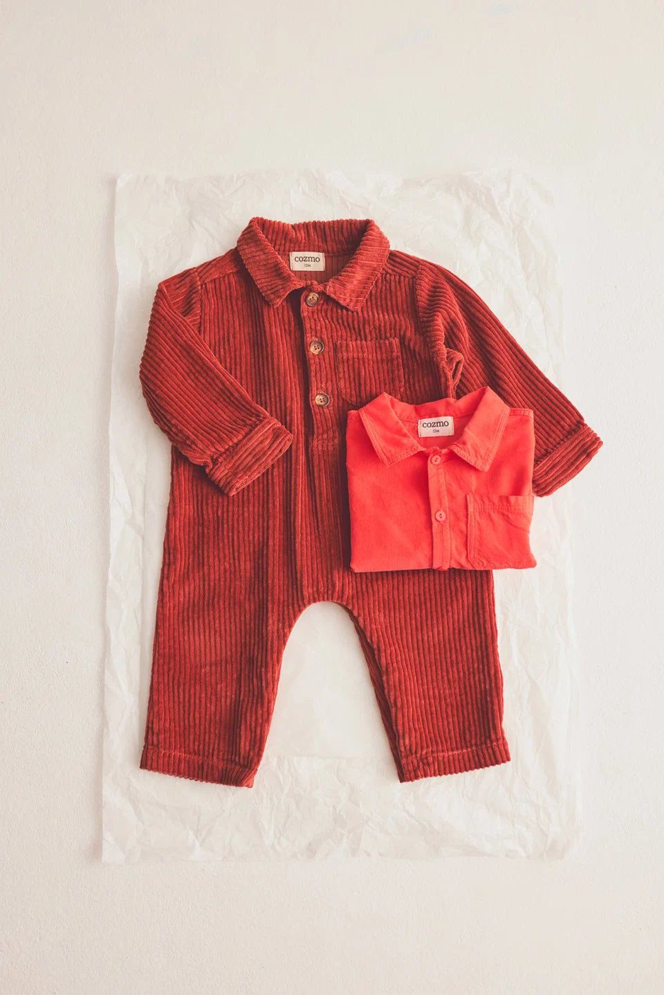 Cozmo- Blai Corduroy Jumpsuit in Ginger