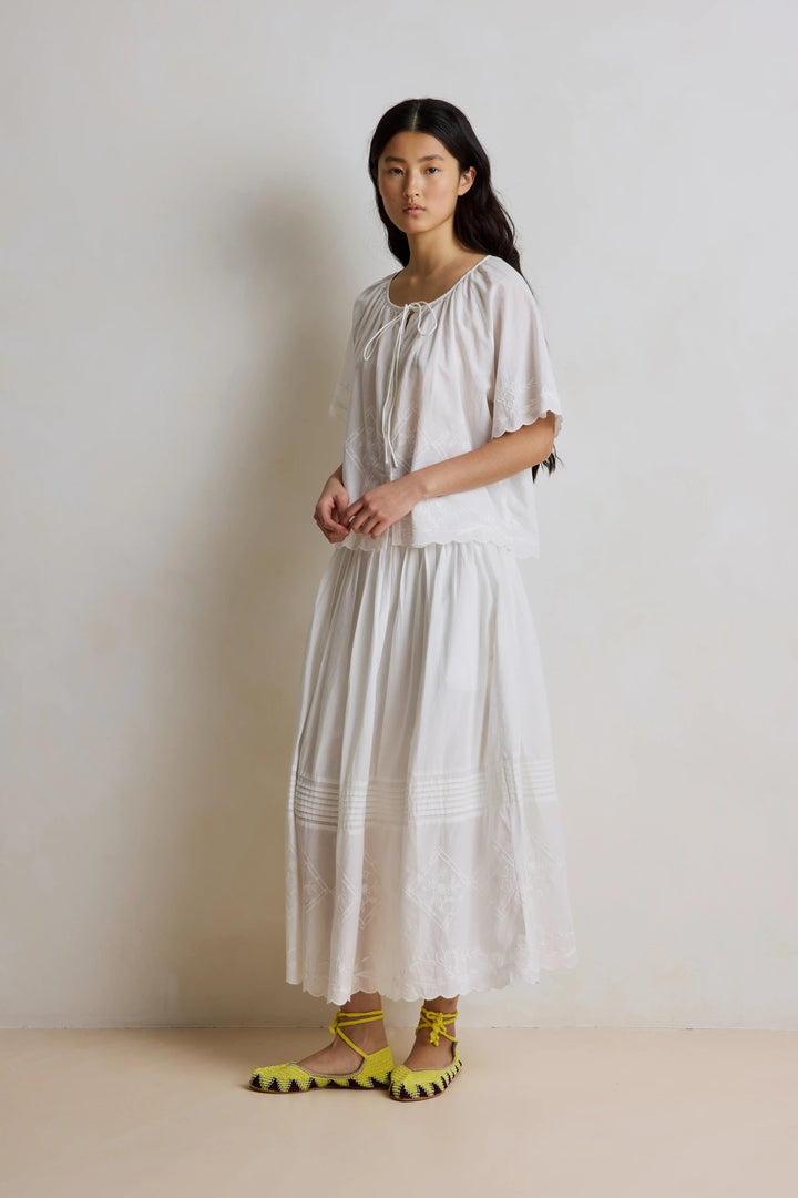 Hod - Jade Blouse in White