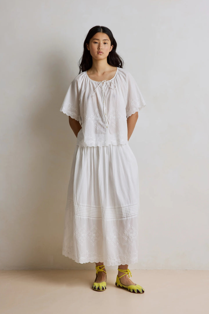 Hod - Jade Blouse in White
