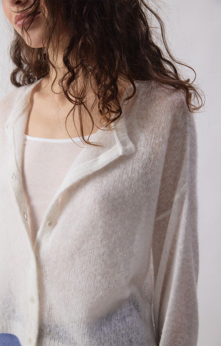 American Vintage – Bodyrow Button Front Cardigan in Polar Melange