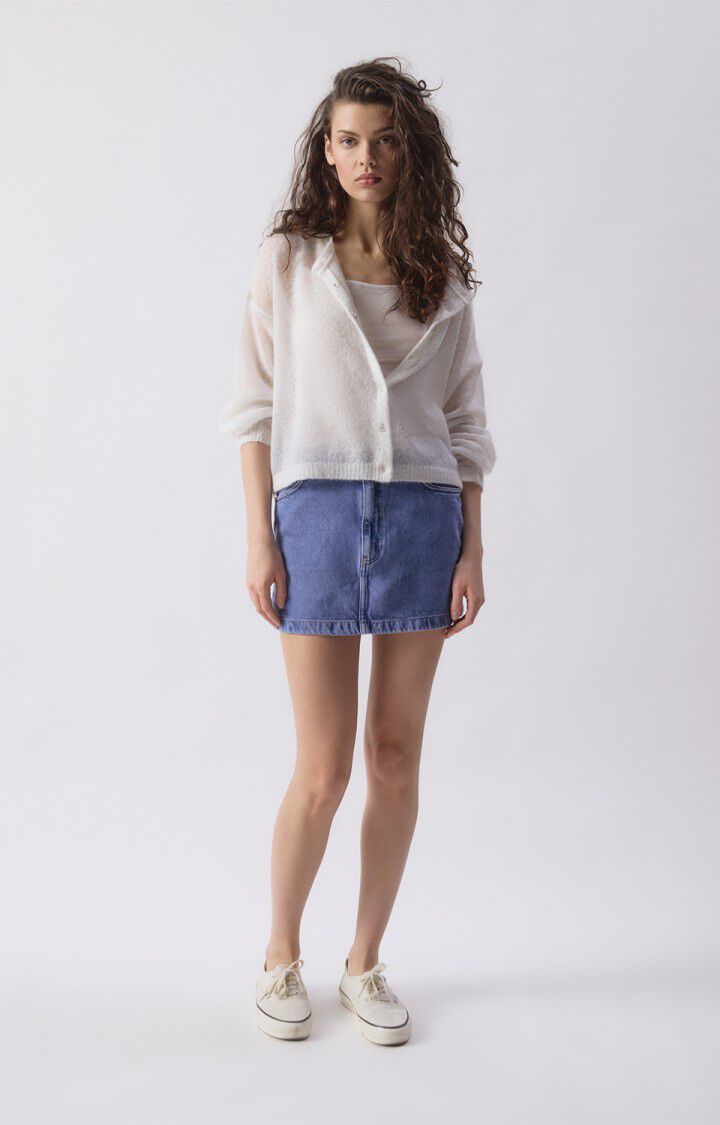 American Vintage – Bodyrow Button Front Cardigan in Polar Melange