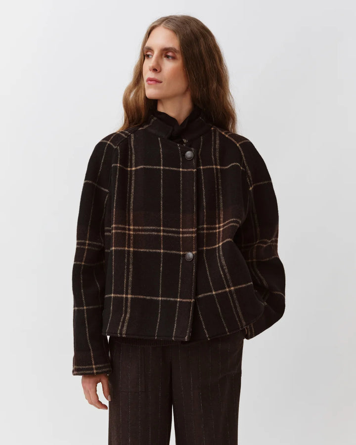 Diega - Bravo Jacket in Chocolate Noir Ecru