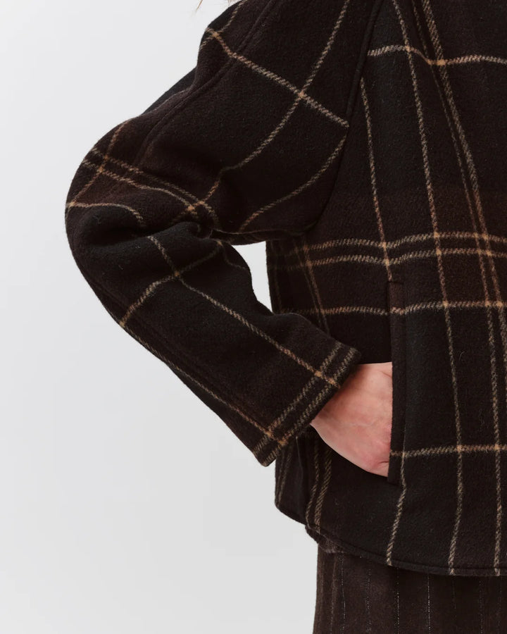 Diega - Bravo Jacket in Chocolate Noir Ecru