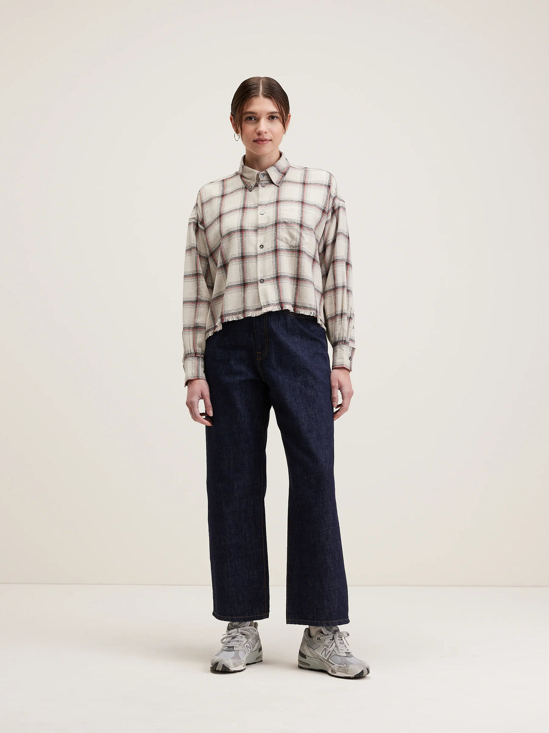 Bellerose – Kraft Cropped Shirt in Checkered