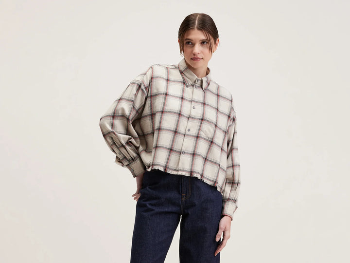 Bellerose – Kraft Cropped Shirt in Checkered