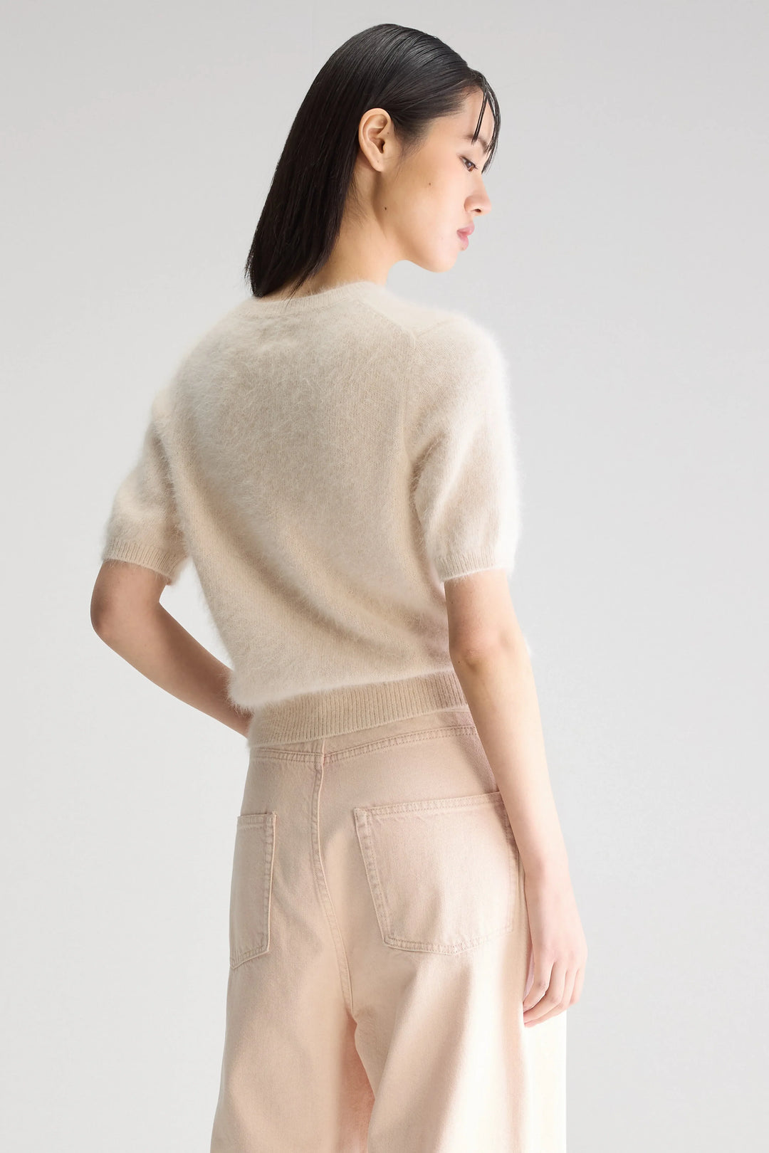 Bellerose - Datad Angora Sweater Top in Parchemin