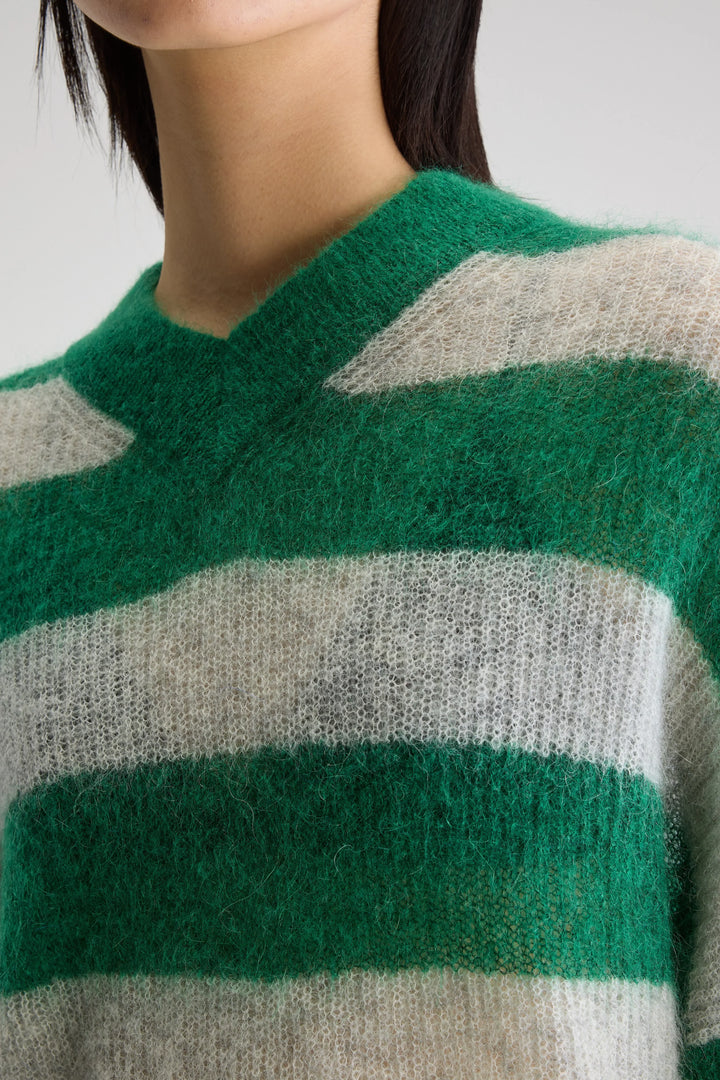 Bellerose - Arcy Sweater in Green Stripe