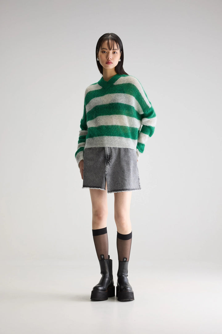 Bellerose - Arcy Sweater in Green Stripe