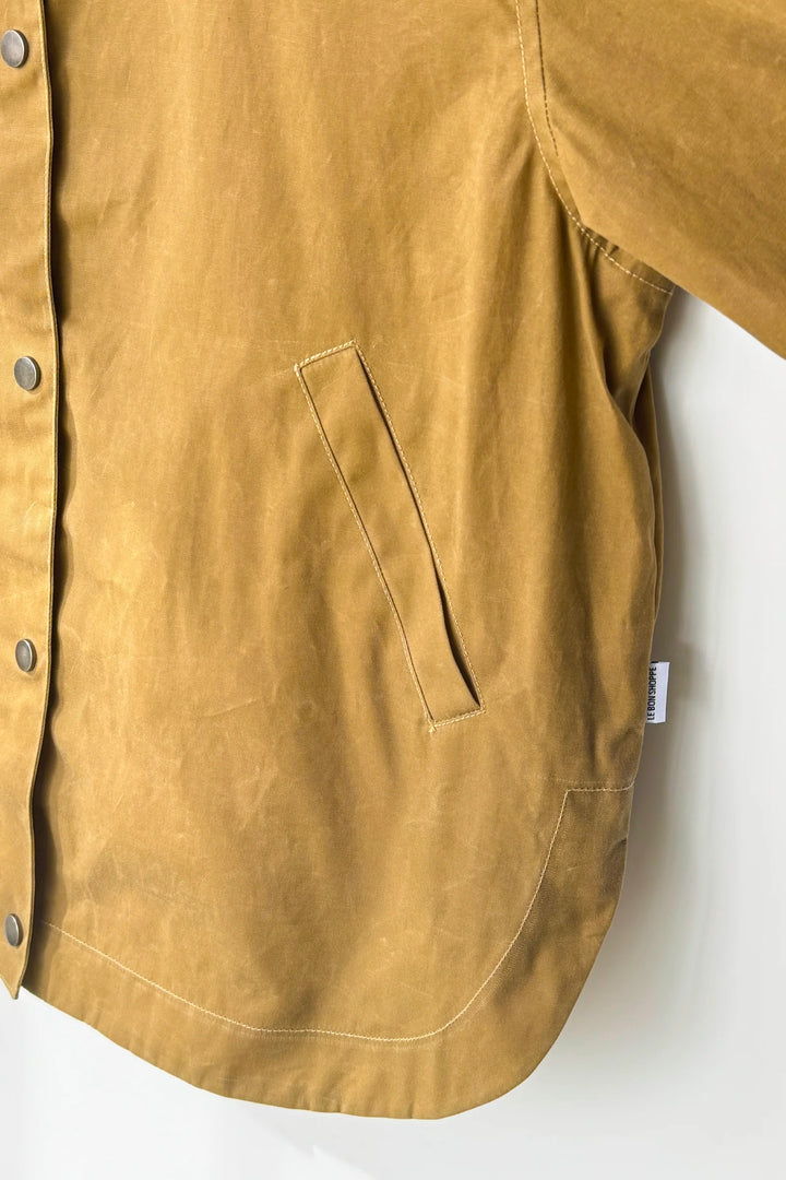 Le Bon Shoppe - Blair Waxed Cotton Jacket in Khaki