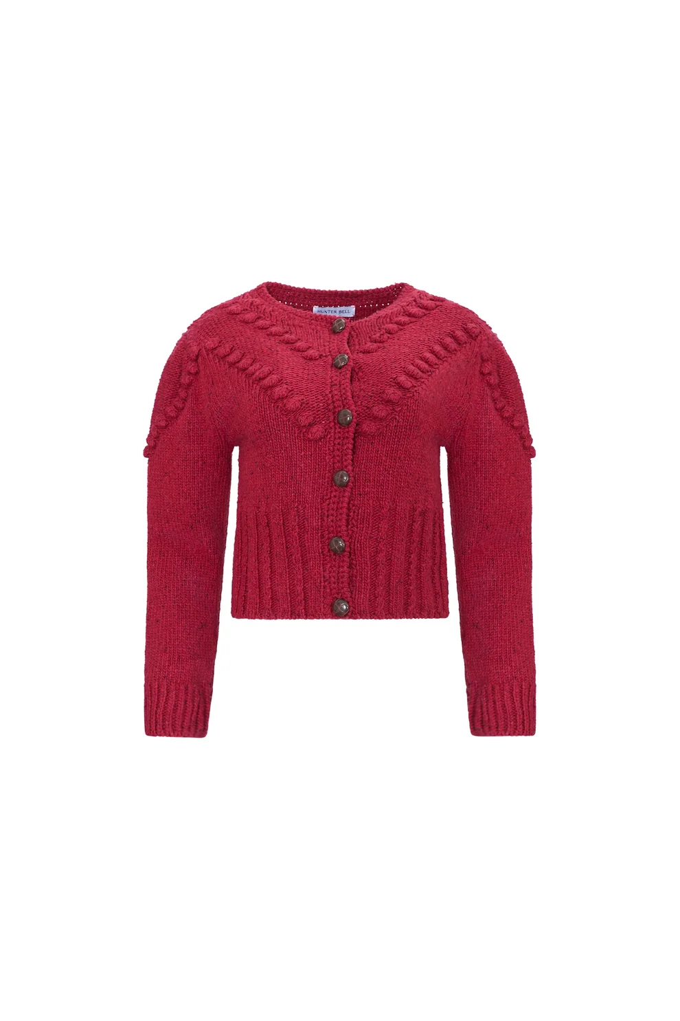 Hunter Bell – Bobble Sweater in Maroon