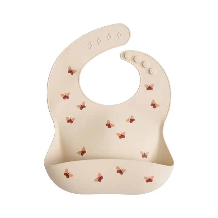 Mushie - Silicone Baby Bib in Butterfly