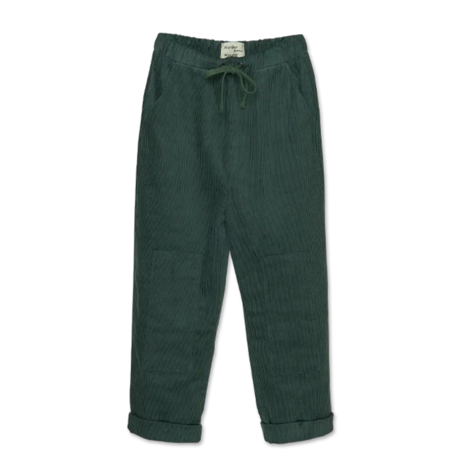 Wander & Wonder – Drawstring Pants in Forest Cord