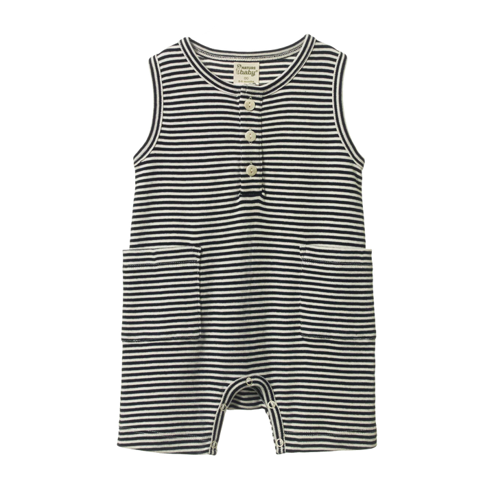 Nature Baby – Camper Suit in Navy Stripe