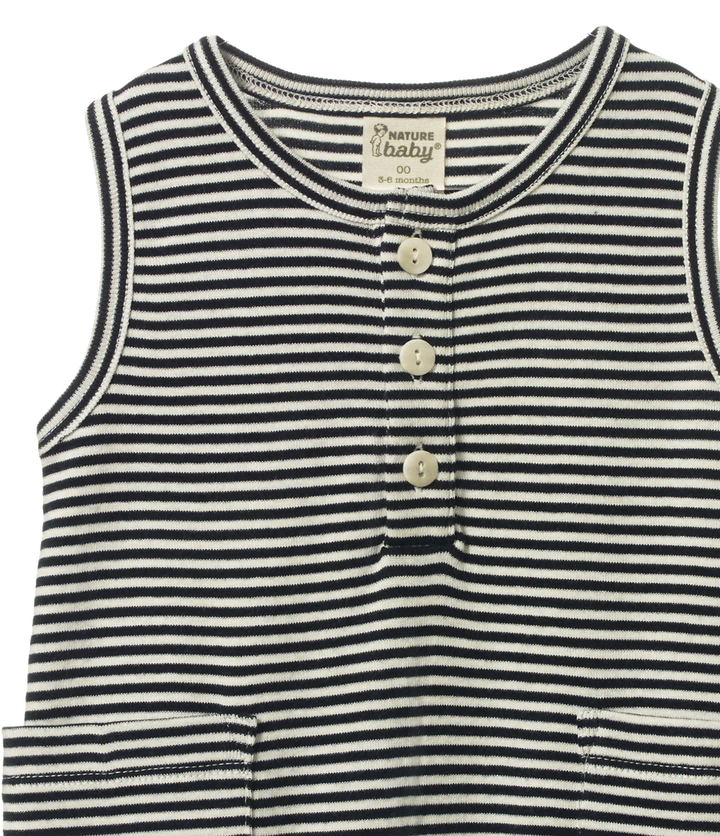 Nature Baby – Camper Suit in Navy Stripe