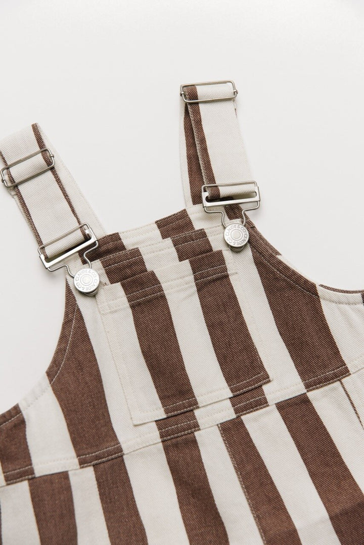 Claude & Co – Blythe Choc Stripe Dungaree