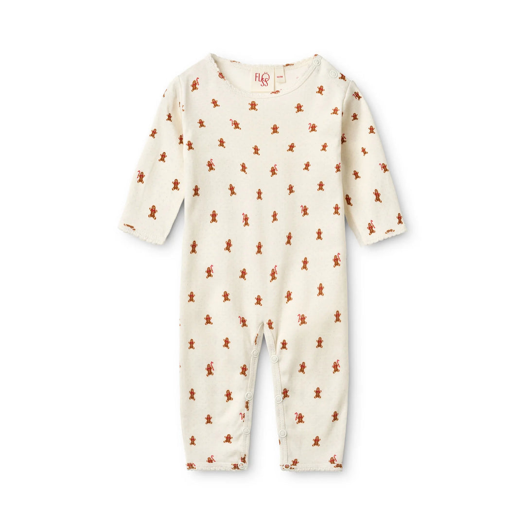 Floess – Charlie Jumpsuit in Gingerbread Dot